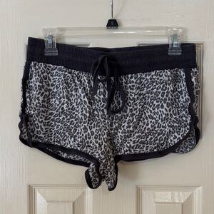 Victoria's Secret Gray Leopard Print Shorts